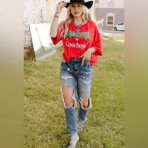 Danny Ella Frayed hem jeans